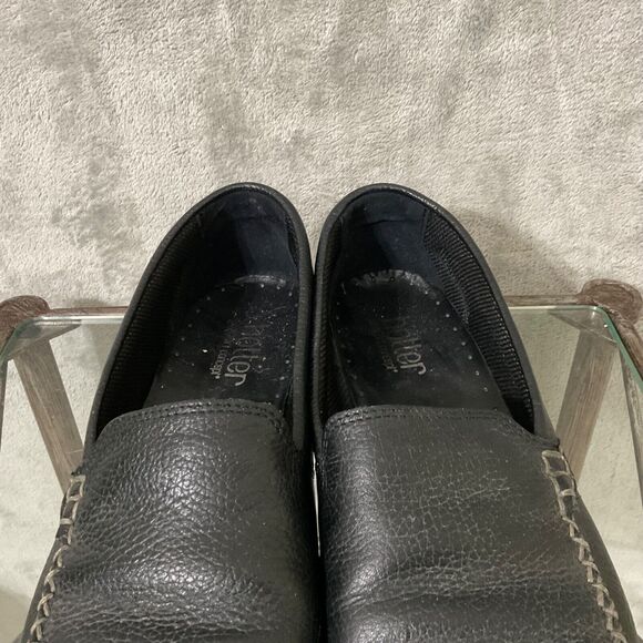Hotter Retro Leather slip on Loafers women’s US Size 9 Black career Comfort - Picture 7 of 12
